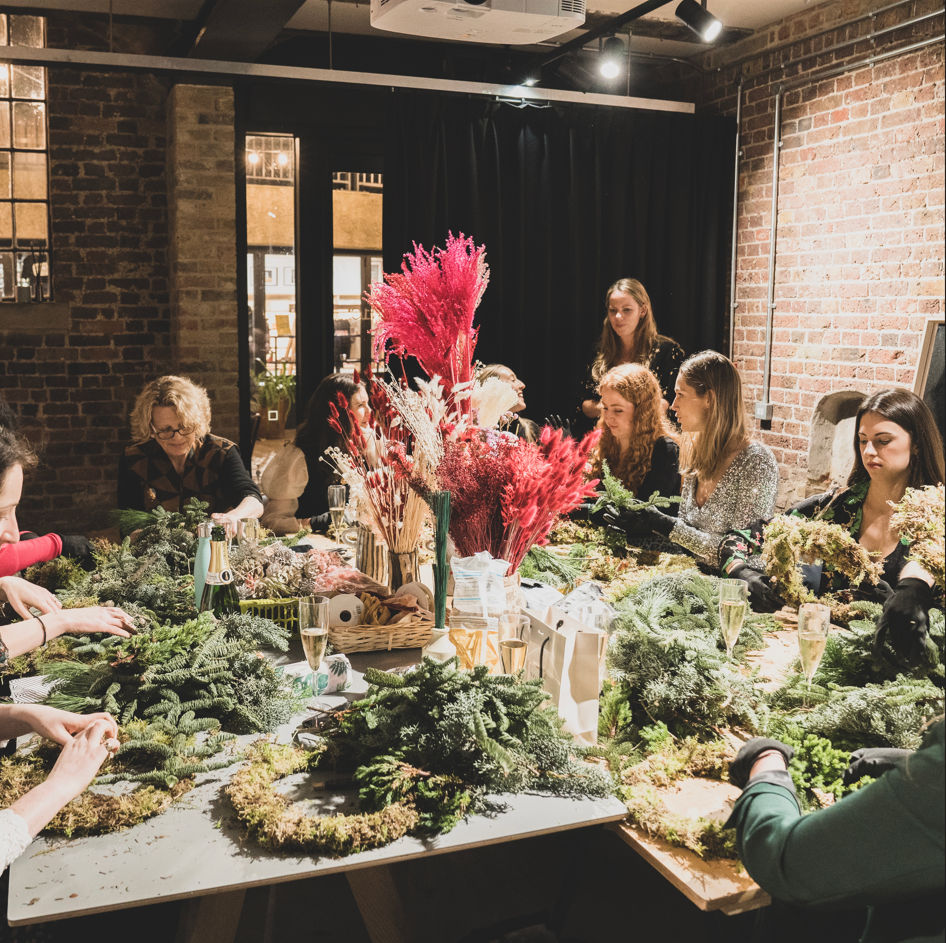 Corporate Christmas Wreath Workshop