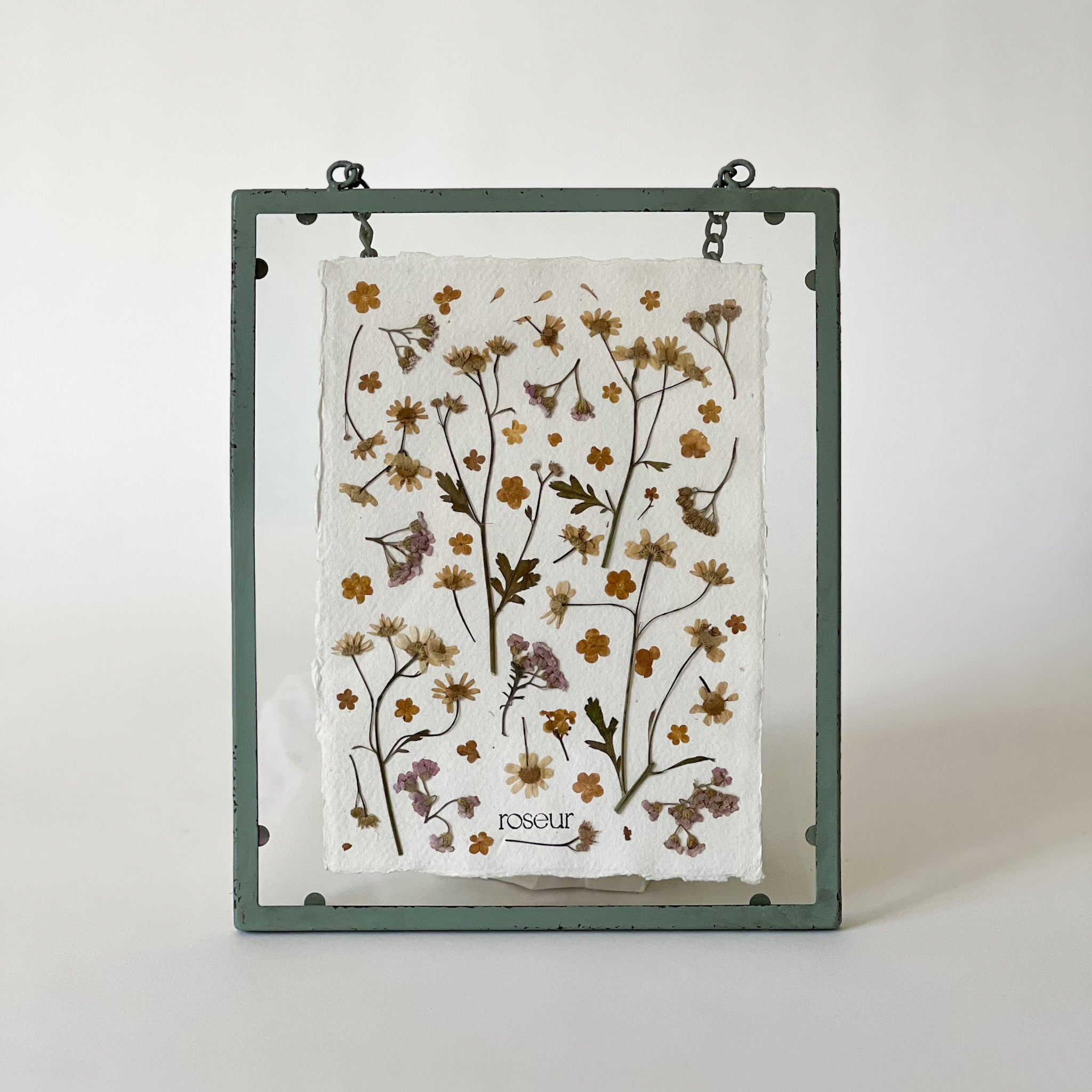 Pressed flower frame - Wild flowers