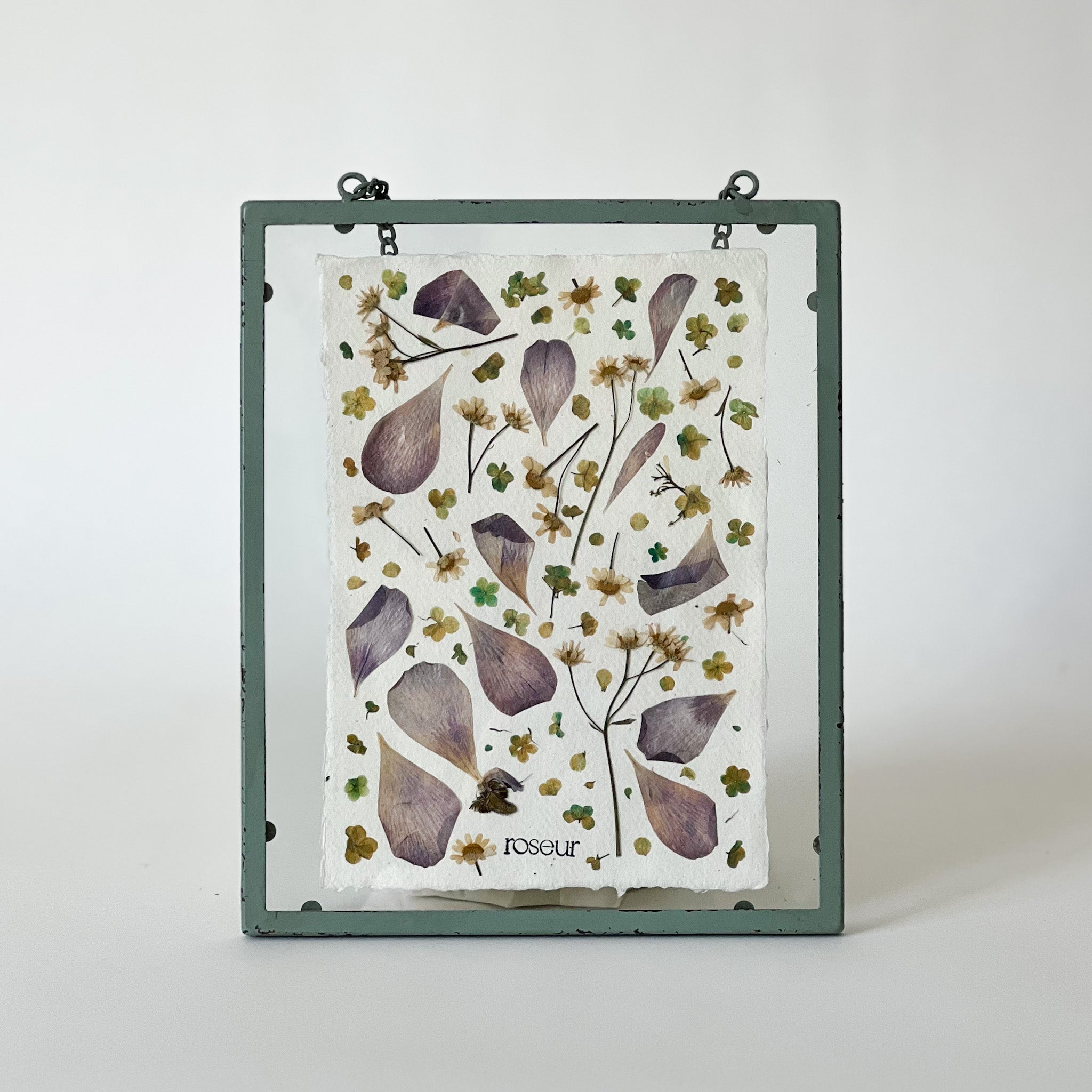 Pressed flower frame - Butterfly